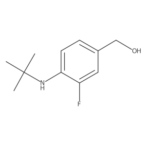 [4-(Tert-butylamino)-3-fluorophenyl]methanol结构式