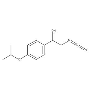 (1R)-2-azido-1-[4-(propan-2-yloxy)phenyl]ethan-1-ol结构式