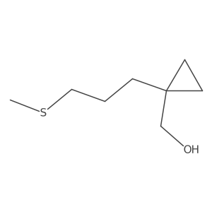 {1-[3-(Methylsulfanyl)propyl]cyclopropyl}methanol Structure