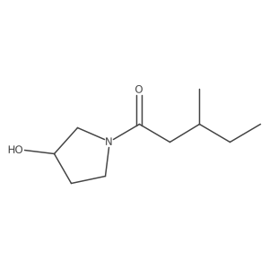 1-(3-Hydroxypyrrolidin-1-yl)-3-methylpentan-1-one Structure