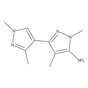 3-(1,3-dimethyl-1H-pyrazol-4-yl)-1,4-dimethyl-1H-pyrazol-5-amine Structure