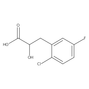 3-(2-Chloro-5-fluorophenyl)-2-hydroxypropanoic acid Structure