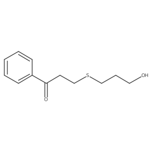 3-[(3-Hydroxypropyl)sulfanyl]-1-phenylpropan-1-one Structure