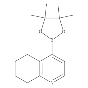 5,6,7,8-Tetrahydroquinoline-4-boronic acid pinacol ester结构式