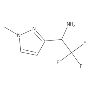 2,2,2-Trifluoro-1-(1-methyl-1h-pyrazol-3-yl)ethan-1-amine Structure
