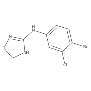 N-(4-Bromo-3-chlorophenyl)-4,5-dihydro-1H-imidazol-2-amine Structure