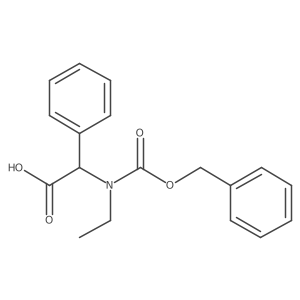 2-{[(Benzyloxy)carbonyl](ethyl)amino}-2-phenylacetic acid Structure