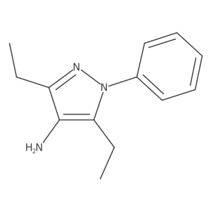 3,5-diethyl-1-phenyl-1H-pyrazol-4-amine Structure