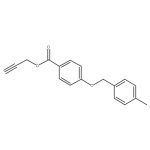 Prop-2-yn-1-yl 4-((4-methylbenzyl)oxy)benzoate结构式