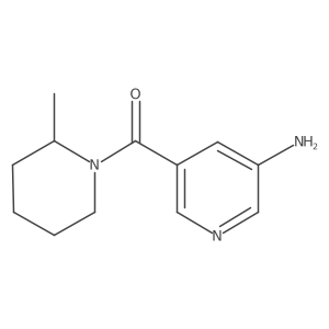 (5-Aminopyridin-3-yl)(2-methylpiperidin-1-yl)methanone Structure
