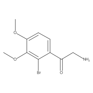 2-Amino-1-(2-bromo-3,4-dimethoxyphenyl)ethan-1-one Structure