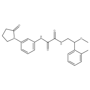 N1-(2-methoxy-2-(o-tolyl)ethyl)-N2-(3-(2-oxopyrrolidin-1-yl)phenyl)oxalamide Structure