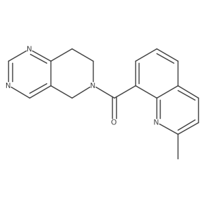 (7,8-dihydropyrido[4,3-d]pyrimidin-6(5H)-yl)(2-methylquinolin-8-yl)methanone Structure