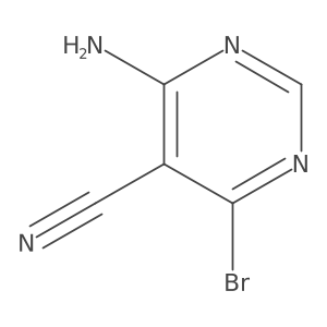 4-Amino-6-bromopyrimidine-5-carbonitrile结构式