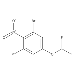 1,3-Dibromo-5-difluoromethoxy-2-nitrobenzene Structure