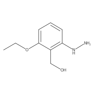 1-(3-Ethoxy-2-(hydroxymethyl)phenyl)hydrazine结构式