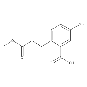 5-Amino-2-(3-methoxy-3-oxopropyl)benzoic acid Structure
