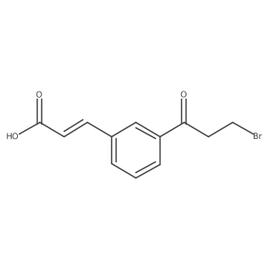 (E)-3-(3-(3-Bromopropanoyl)phenyl)acrylic acid Structure