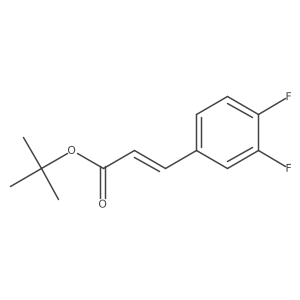 tert-Butyl (2E)-3-(3,4-difluorophenyl)prop-2-enoate结构式