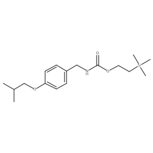 2-trimethylsilylethyl N-[[4-(2-methylpropoxy)phenyl]methyl]carbamate Structure