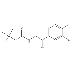 tert-butyl N-[2-(3,4-dichlorophenyl)-2-hydroxyethyl]carbamate Structure