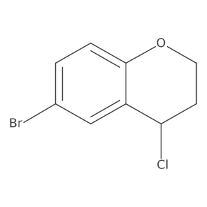 6-bromo-4-chloro-3,4-dihydro-2H-1-benzopyran结构式
