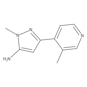 1-Methyl-3-(3-methylpyridin-4-yl)-1H-pyrazol-5-amine结构式