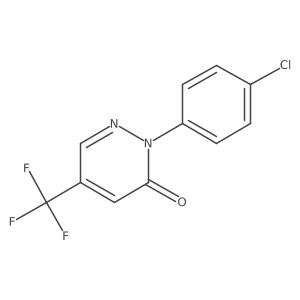 2-(4-Chlorophenyl)-5-trifluoromethylpyridazin-3-one Structure