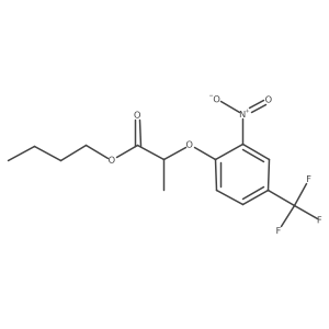 Butyl 2-(2-nitro-4-trifluoromethylphenoxy)propionate Structure