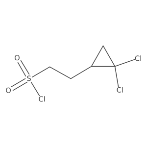 2-(2,2-Dichlorocyclopropyl)ethane-1-sulfonyl chloride Structure