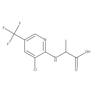 (2S)-2-{[3-chloro-5-(trifluoromethyl)pyridin-2-yl]amino}propanoic acid结构式