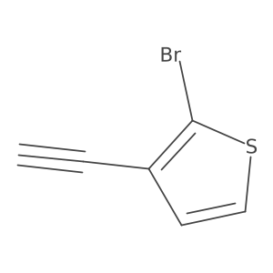 2-Bromo-3-ethynylthiophene结构式