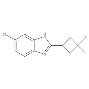 6-chloro-2-(3,3-difluorocyclobutyl)-1H-1,3-benzodiazole Structure