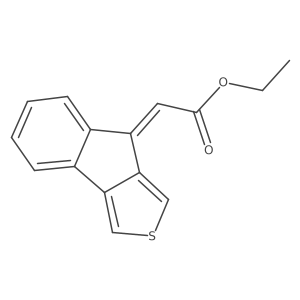 Ethyl (Z)-2-(8H-Indeno[1,2-c]thiophen-8-ylidene)acetate Structure