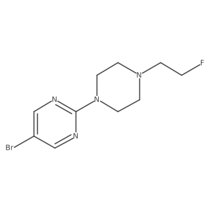 5-Bromo-2-(4-(2-fluoroethyl)piperazin-1-yl)pyrimidine Structure
