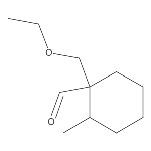1-(Ethoxymethyl)-2-methylcyclohexane-1-carbaldehyde Structure