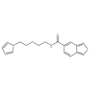 N-(2-(2-(1H-imidazol-1-yl)ethoxy)ethyl)benzo[c][1,2,5]thiadiazole-5-carboxamide结构式