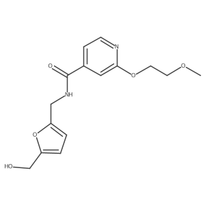 N-((5-(hydroxymethyl)furan-2-yl)methyl)-2-(2-methoxyethoxy)isonicotinamide Structure