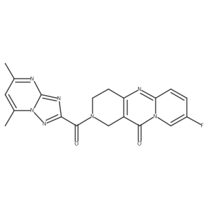 2-(5,7-dimethyl-[1,2,4]triazolo[1,5-a]pyrimidine-2-carbonyl)-8-fluoro-3,4-dihydro-1H-dipyrido[1,2-a:4',3'-d]pyrimidin-11(2H)-one结构式