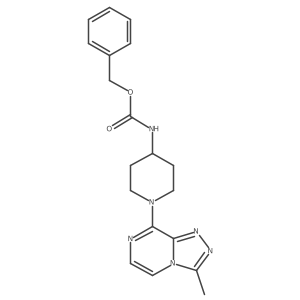 Benzyl (1-(3-methyl-[1,2,4]triazolo[4,3-a]pyrazin-8-yl)piperidin-4-yl)carbamate结构式