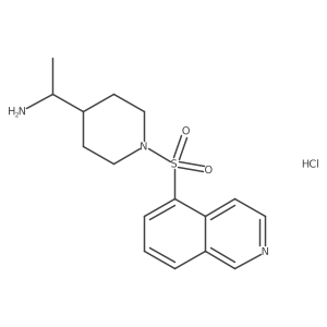 1-(1-Isoquinolin-5-ylsulfonylpiperidin-4-yl)ethanamine;hydrochloride结构式