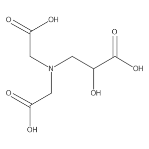 (2S)-3-[Bis(carboxymethyl)amino]-2-hydroxypropanoic acid结构式