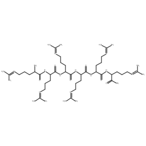 L-Argininamide, L-arginyl-L-arginyl-L-arginyl-L-arginyl-L-arginyl- Structure