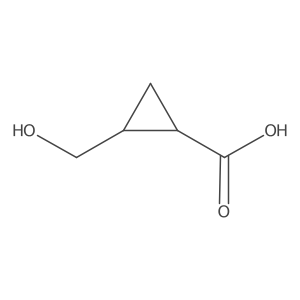 Rac-(1r,2s)-2-(hydroxymethyl)cyclopropane-1-carboxylic acid Structure