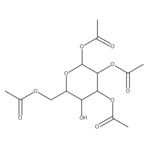 (2S,3R,4S,5S,6R)-6-(Acetoxymethyl)-5-hydroxytetrahydro-2H-pyran-2,3,4-triyl triacetate结构式