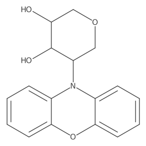 (3R,4S,5R)-5-(10H-phenoxazin-10-yl)oxane-3,4-diol Structure