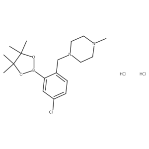 5-Chloro-2-(4-methylpiperazinomethyl)phenylboronic acid pinacol ester Structure