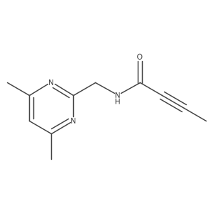 N-[(4,6-dimethylpyrimidin-2-yl)methyl]but-2-ynamide Structure