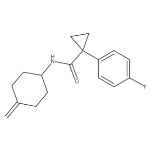 1-(4-fluorophenyl)-N-(4-methylidenecyclohexyl)cyclopropane-1-carboxamide Structure