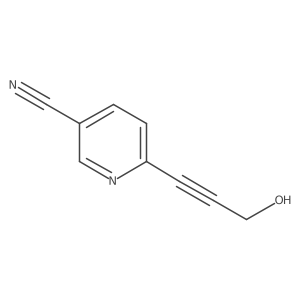 6-(3-Hydroxyprop-1-yn-1-yl)pyridine-3-carbonitrile Structure